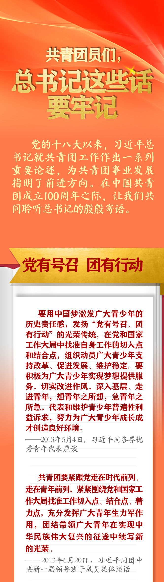 手繪長卷 | 共青團(tuán)員們，總書記這些話要牢記