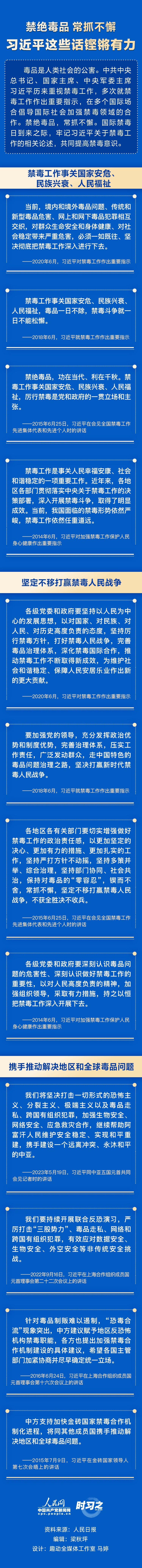 禁絕毒品 常抓不懈 習近平這些話鏗鏘有力