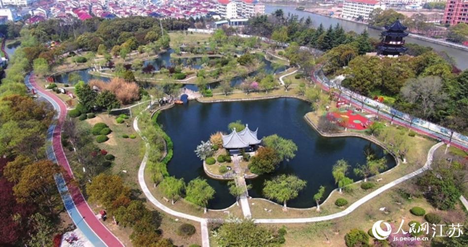 如東縣人民公園。如東縣委宣傳部供圖