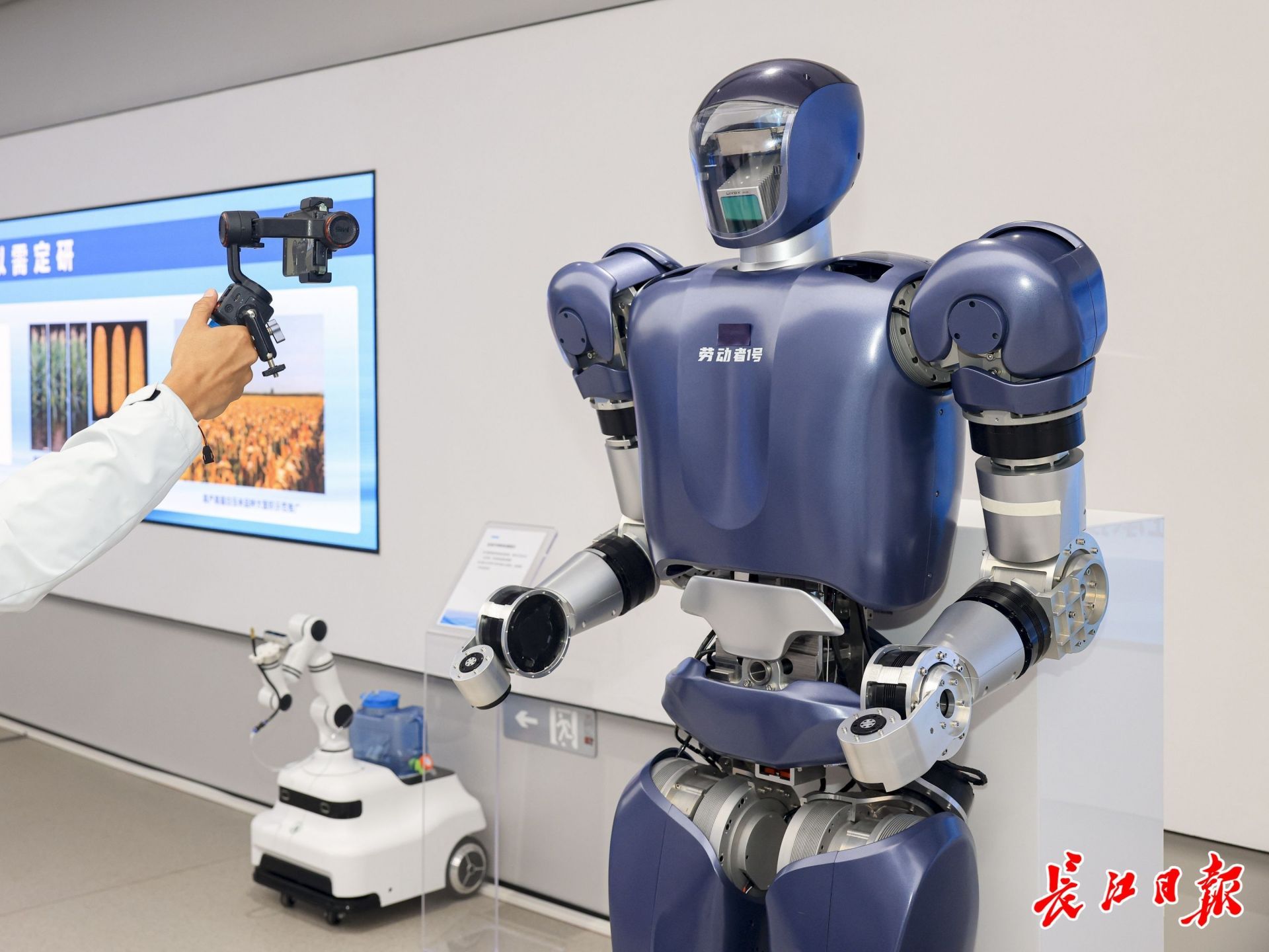 格藍若人形機器人。長江日報記者胡冬冬 攝